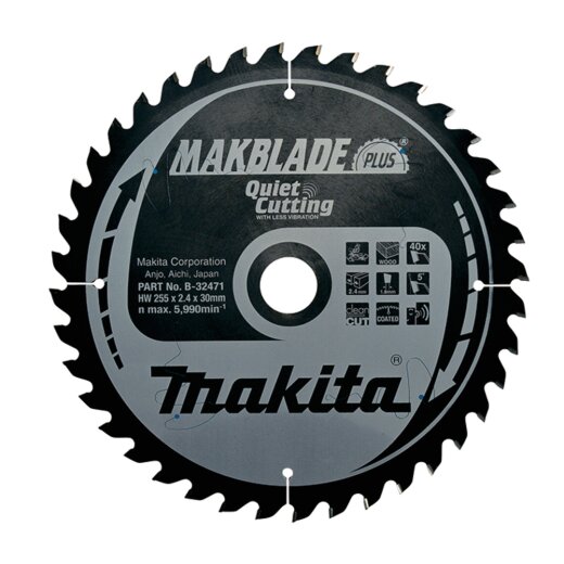 Makita B-32471 MAKBLADE Sägeb. 255x30x40Z EN
