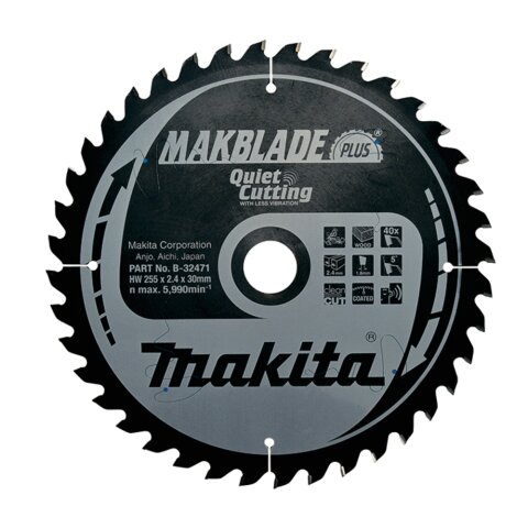 Makita B-32471 MAKBLADE Sägeb. 255x30x40Z EN
