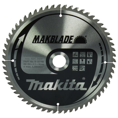 Makita B-32792 MAKBLADE Sägeb. 255x30x60Z EN