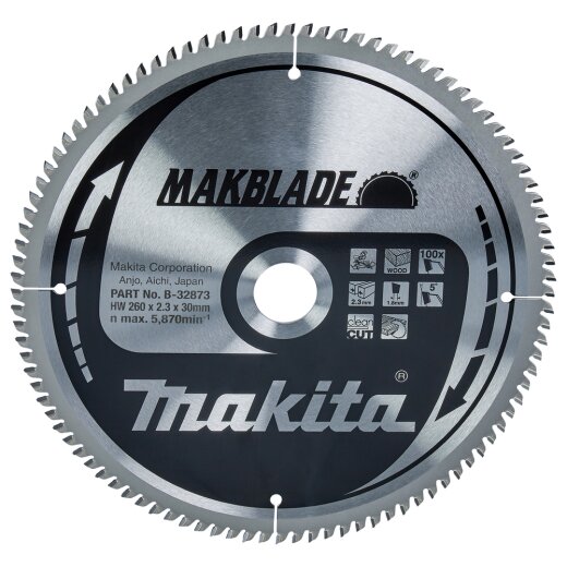 Makita B-32873 MAKBLADE Sägeb. 260x30x100Z