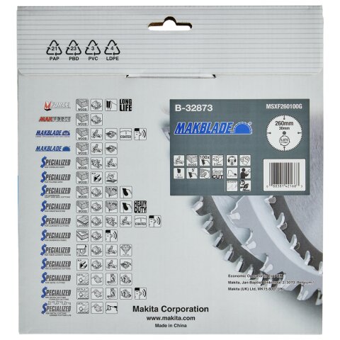 Makita B-32873 MAKBLADE Sägeb. 260x30x100Z