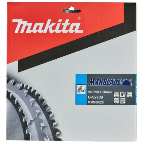 Makita B-32736 MAKBLADE Sägeb. 260x30x32Z EN