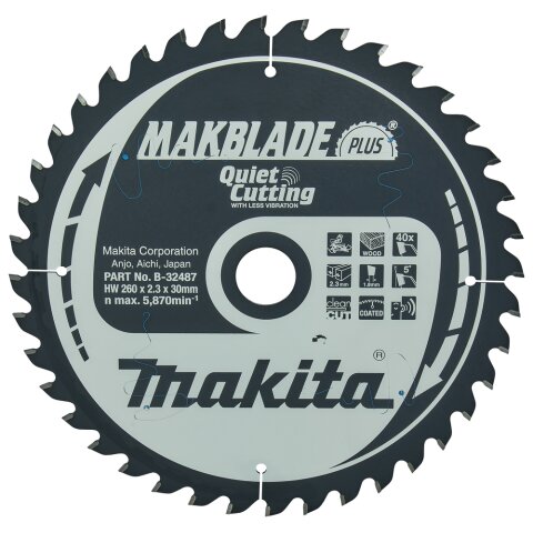 Makita B-32487 MAKBLADE S&auml;geb. 260x30x40Z