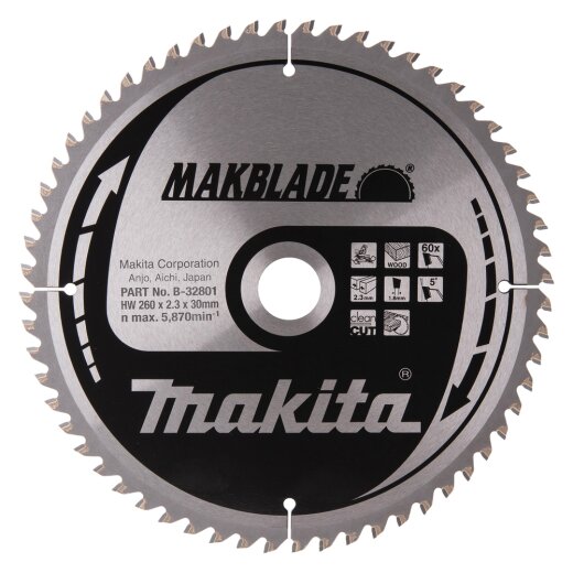 Makita B-32801 MAKBLADE Sägeb. 260x30x60Z