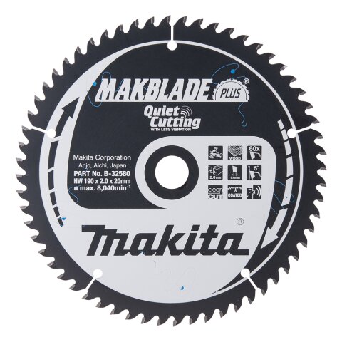 Makita B-32580 MAKBLADE+ S&auml;geb. 190x20x60Z