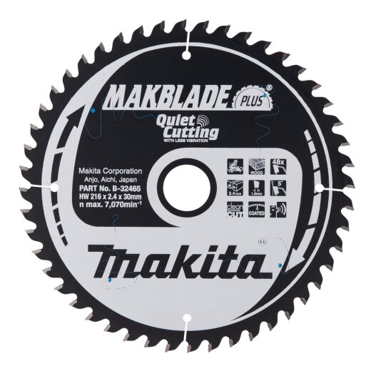 Makita B-32465 MAKBLADE+ Sägeb. 216x30x48Z EN