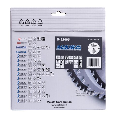 Makita B-32465 MAKBLADE+ Sägeb. 216x30x48Z EN