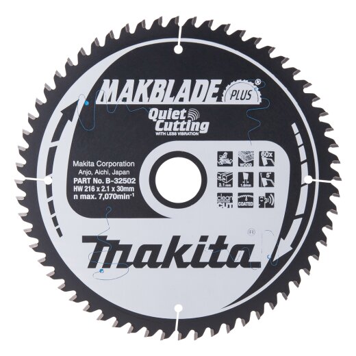 Makita B-32502 MAKBLADE+ Sägeb. 216x30x60Z EN