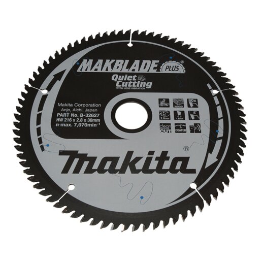 Makita B-32627 MAKBLADE+ Sägeb. 216x30x80Z