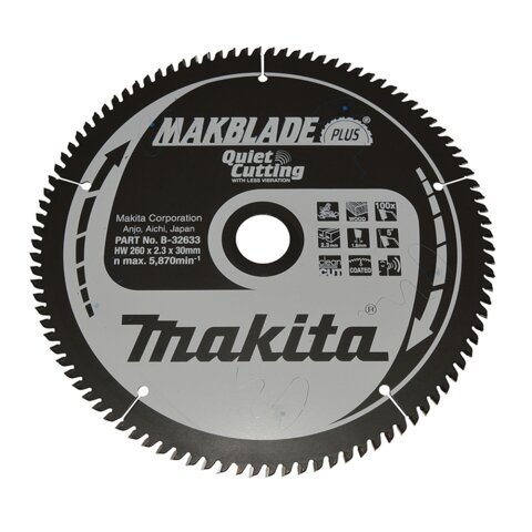 Makita B-32633 MAKBLADE+ Sägeb. 260x30x100Z