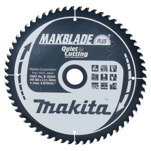 Makita B-32524 MAKBLADE+ Sägeb. 260x30x60Z