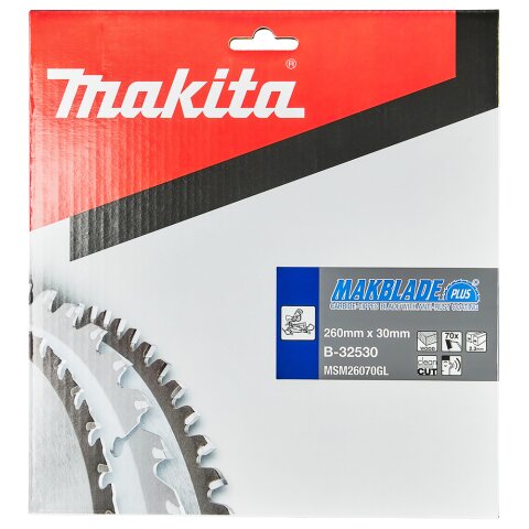 Makita B-32530 MAKBLADE+ Sägeb. 260x30x70Z