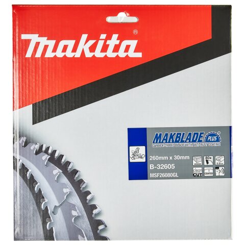 Makita B-32605 MAKBLADE+ Sägeb. 260x30x80Z