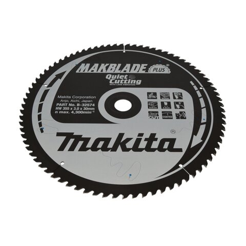 Makita B-32574 MAKBLADE+ S&auml;geb. 355x30x80Z EN