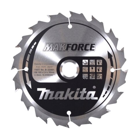 Makita B-32091 M-FORCE Sägeb. 160x20x16Z