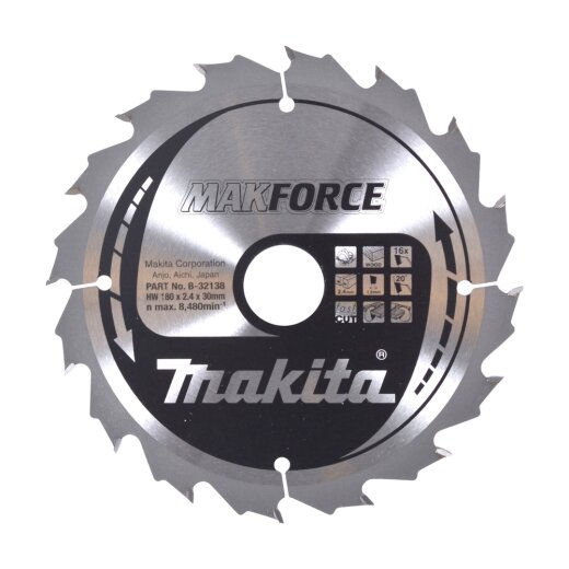 Makita B-32138 MAKFORCE Sägeb. 180x30x16Z EN