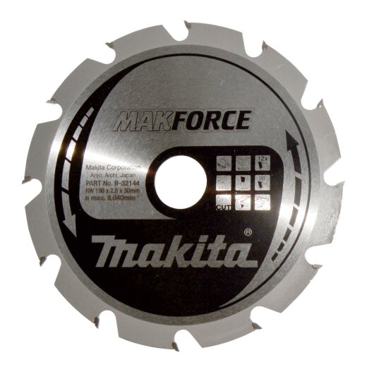 Makita B-32144 MAKFORCE Sägeb. 190x30x12Z EN
