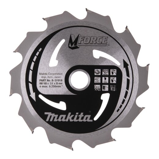 Makita B-31918 M-FORCE Sägeb. 165x20x10Z EN