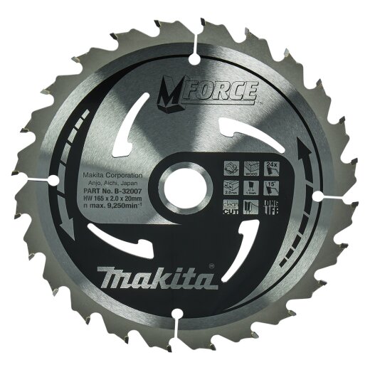 Makita B-32007 M-FORCE Sägeb. 165x20x24Z EN