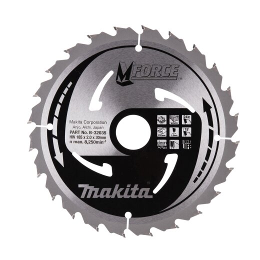 Makita B-32035 M-FORCE Sägeb. 185x30x24Z EN