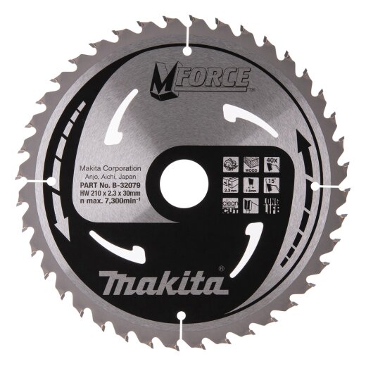 Makita B-32079 M-FORCE Sägeb. 210x30x40Z EN