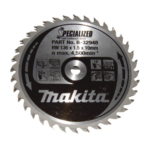 Makita B-32948 SPECIALIZED Sägeb.136x10x36Z EN