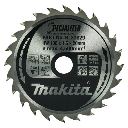 Makita B-33629 SPECIALIZED Sägeb.136x20x24Z