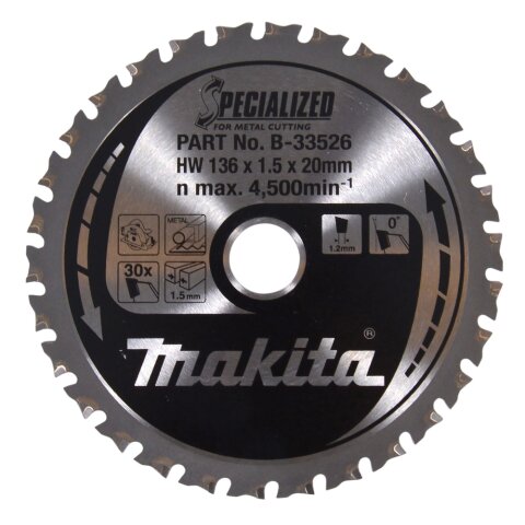Makita B-33526 SPECIALIZED S&auml;geb.136x20x30Z