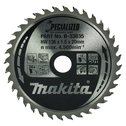 Makita B-33635 SPECIALIZED Sägeb.136x20x36Z