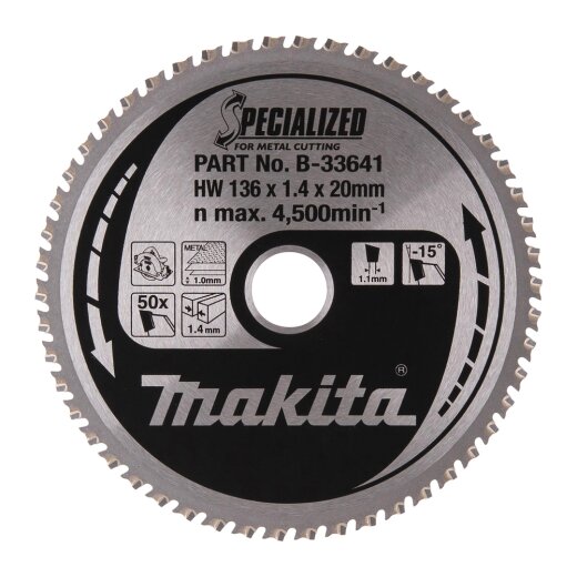 Makita B-33641 SPECIALIZED Sägeb.136x20x50Z