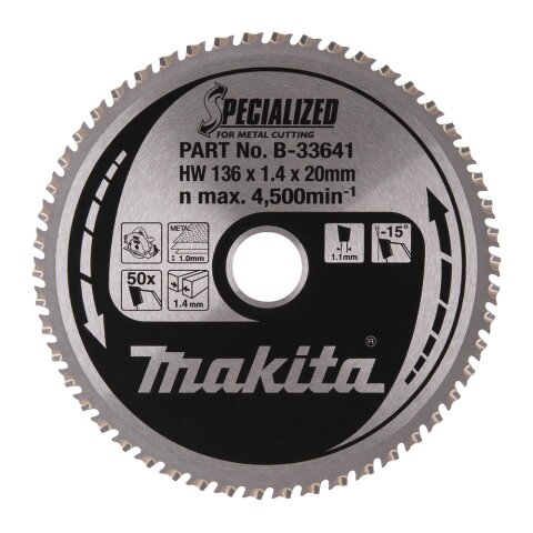 Makita B-33641 SPECIALIZED Sägeb.136x20x50Z