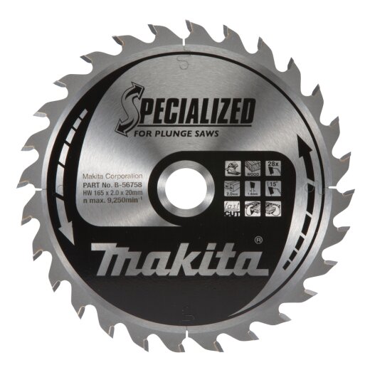 Makita B-56758 SPECIALIZED Sägeb.165x20x28Z