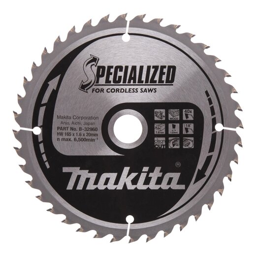 Makita B-32960 SPECIALIZED Sägeb.165x20x40Z