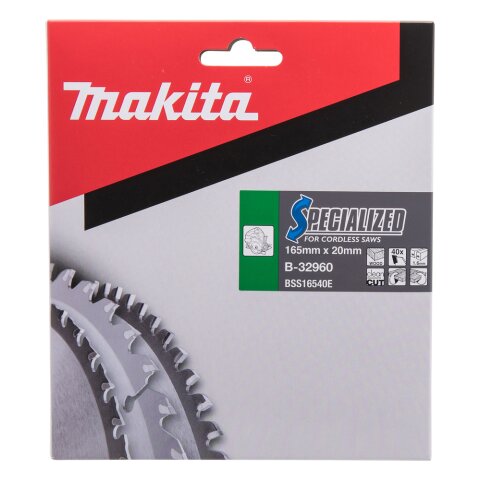 Makita B-32960 SPECIALIZED Sägeb.165x20x40Z
