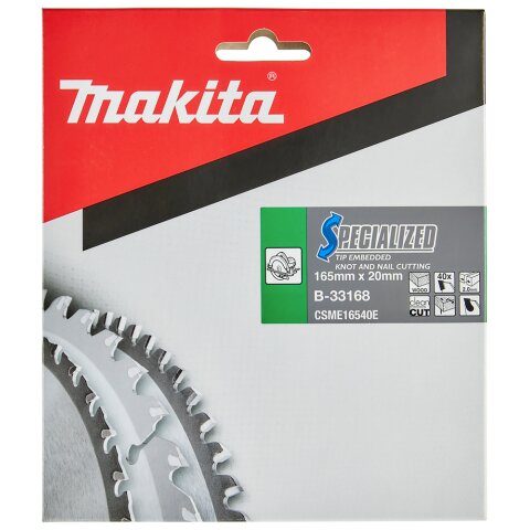 Makita B-33168 SPECIALIZED Sägeb.165x20x40Z