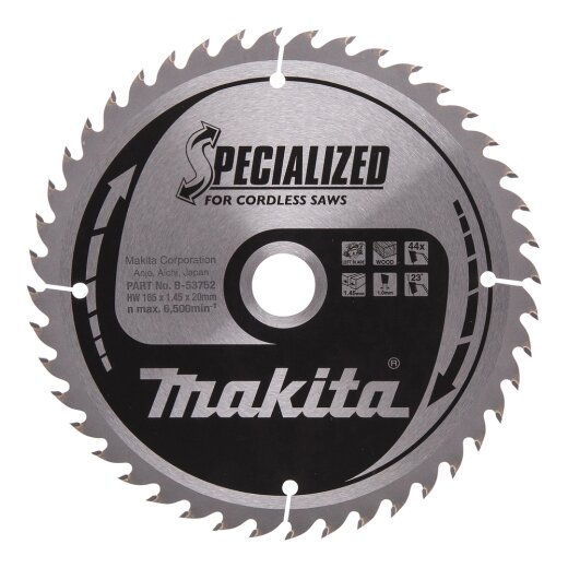 Makita B-53752 SPECIALIZED Sägeb.165x20x44Z EN