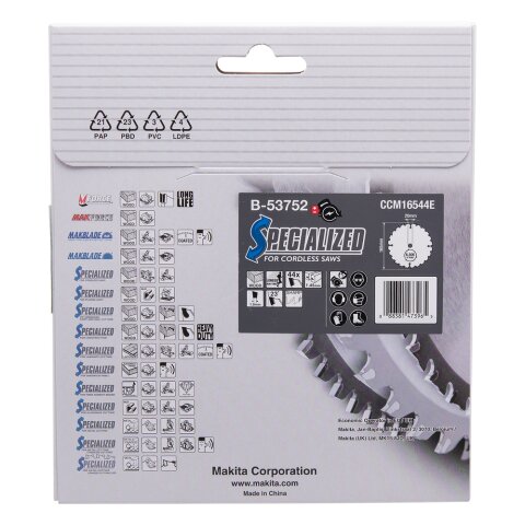 Makita B-53752 SPECIALIZED Sägeb.165x20x44Z EN