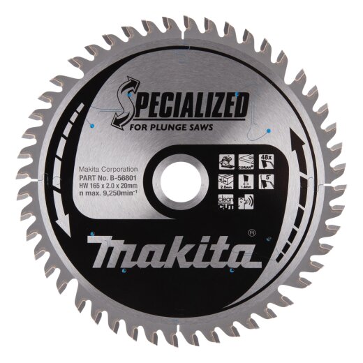 Makita B-56801 SPECIALIZED Sägeb.165x20x48Z EN