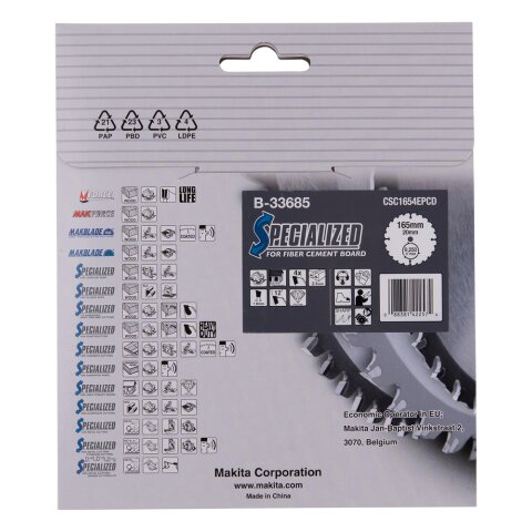 Makita B-33685 SPECIALIZED Sägeb.165x20x4Z EN