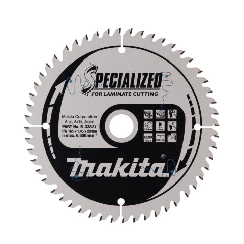 Makita B-33831 SPECIALIZED Sägeb.165x20x52Z