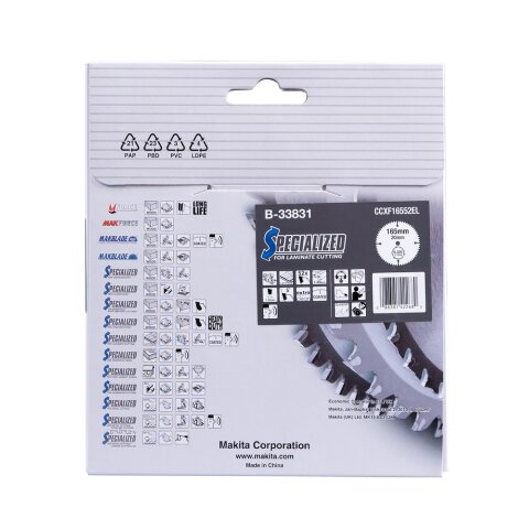 Makita B-33831 SPECIALIZED Sägeb.165x20x52Z