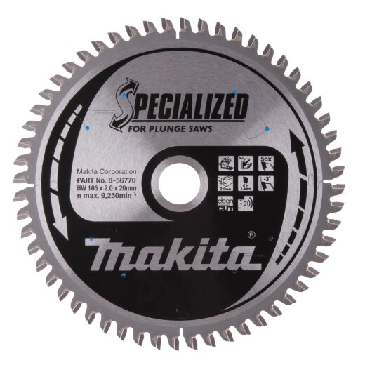 Makita B-56770 SPECIALIZED Sägeb.165x20x56Z EN