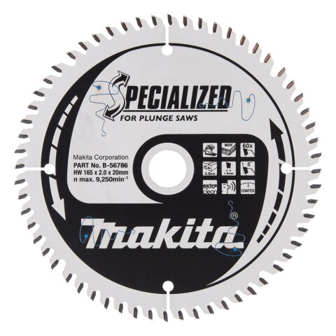 Makita B-56786 SPECIALIZED Sägeb.165x20x60Z EN
