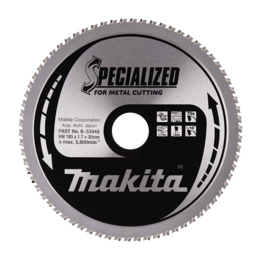 Makita B-33445 SPECIALIZED Sägeb.185x30x70Z
