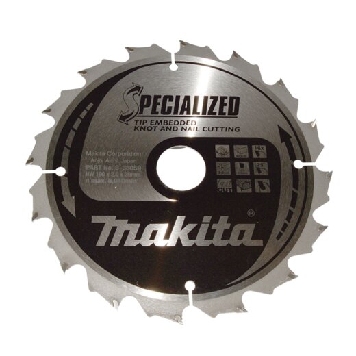 Makita B-33059 SPECIALIZED Sägeb.190x30x16Z
