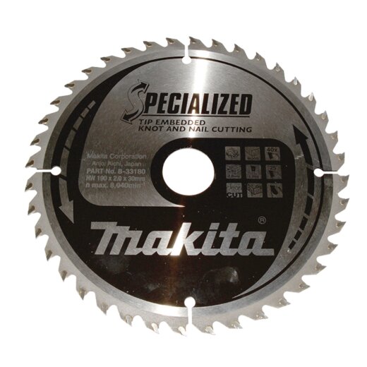 Makita B-33180 SPECIALIZED Sägeb.190x30x40Z