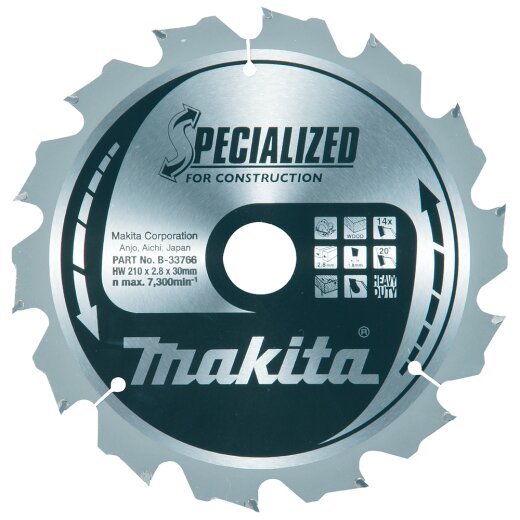 Makita B-33766 SPECIALIZED Sägeb.210x30x14Z