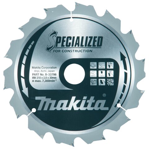 Makita B-33766 SPECIALIZED Sägeb.210x30x14Z