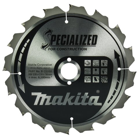 Makita B-33560 SPECIALIZED Sägeb.235x30x16Z