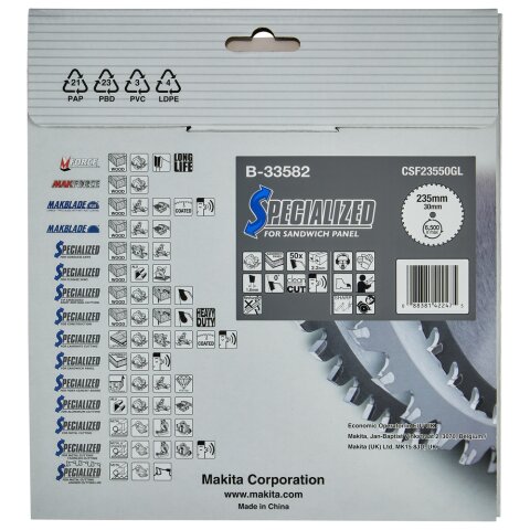 Makita B-33582 SPECIALIZED Sägeb.235x30x50Z EN